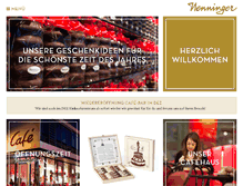 Tablet Screenshot of cafe-nenninger.de